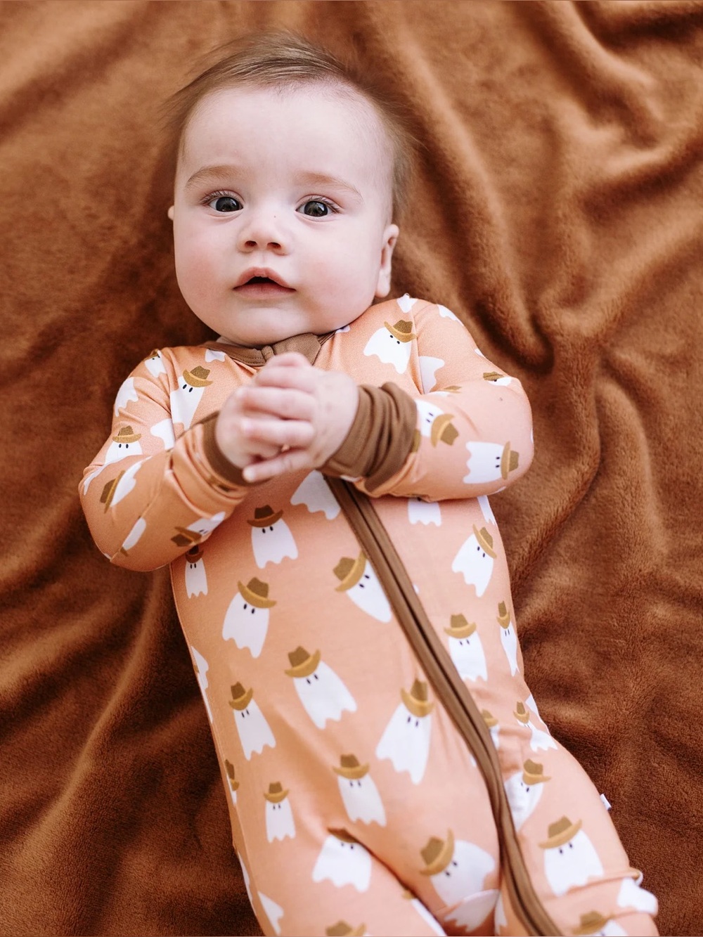 Little Pajama Co Cowboy Ghosts Onesie